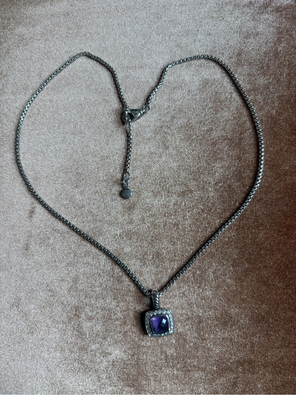 David Yurman Petite Albion Amethyst necklace